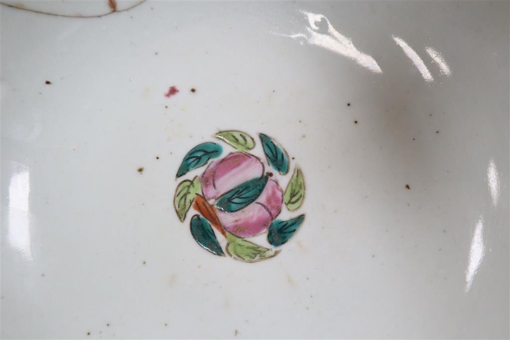 A group of Chinese blue and white porcelain prunus blossom table wares